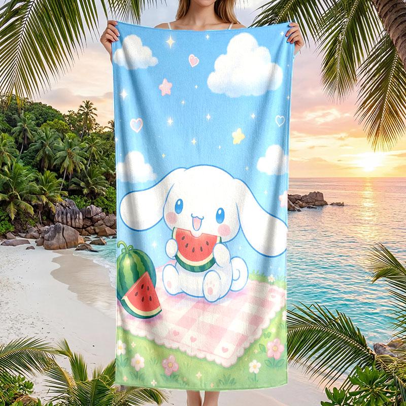 Large Beach Towel Quick Dry Absorbent Towel For Beach IndoorCinnamoroll