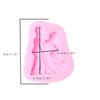 Silicone Cake Mold Bride Bridegroom Pattern Pudding Desserts Baking DIY Mold Soap Making Tool