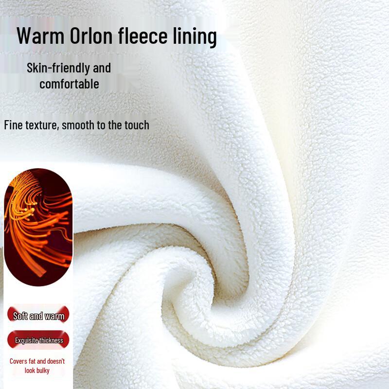 MJ STYLE Damen Fleecegefütterte Gerippte Jogginghose