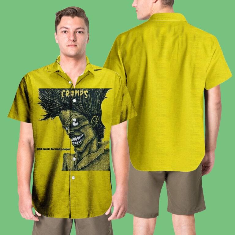The Cramps Bad Music For Bad People Hawaiian Shirt Unisex T-Shirt S