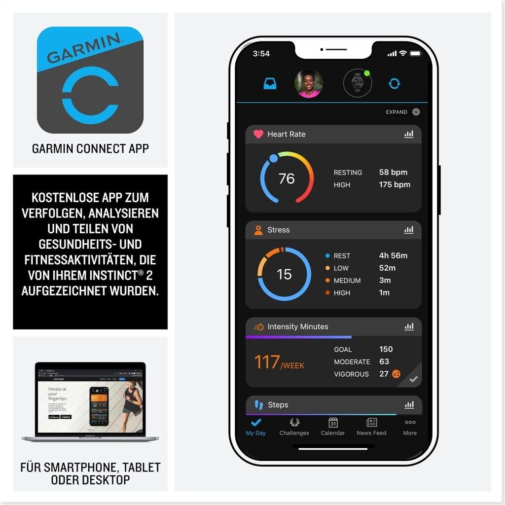 Garmin Instinct 2 2X Solar Tactical Edition Schwarz