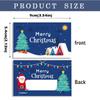50 Pcs Santa and Tree Designs Holiday Reward Tickets Opaque Coating Raffle Ticket  Party Games