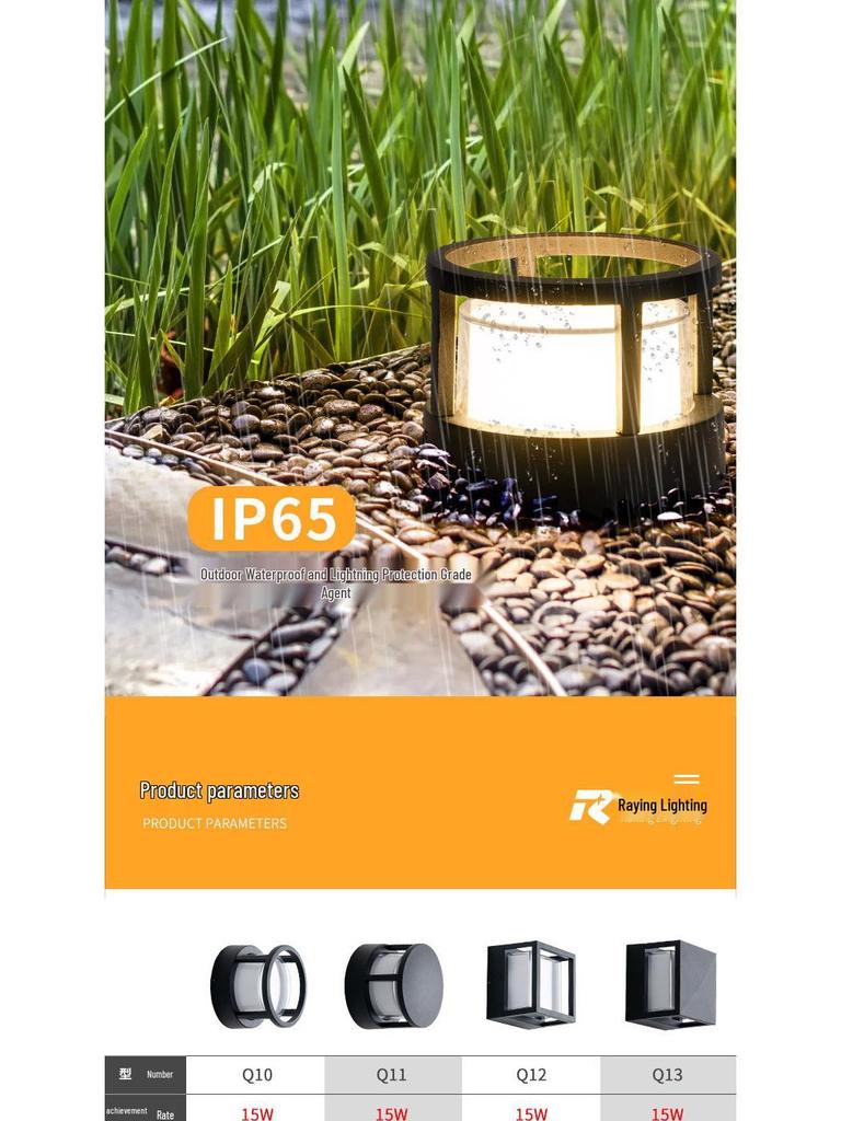 European Outdoor Waterproof LED Wall and Fence Light
