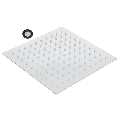 G1/2in Thread Wall Mounted Stainless Steel 8in Rainfall Showerhead Top Spray Shower Head Bathroom