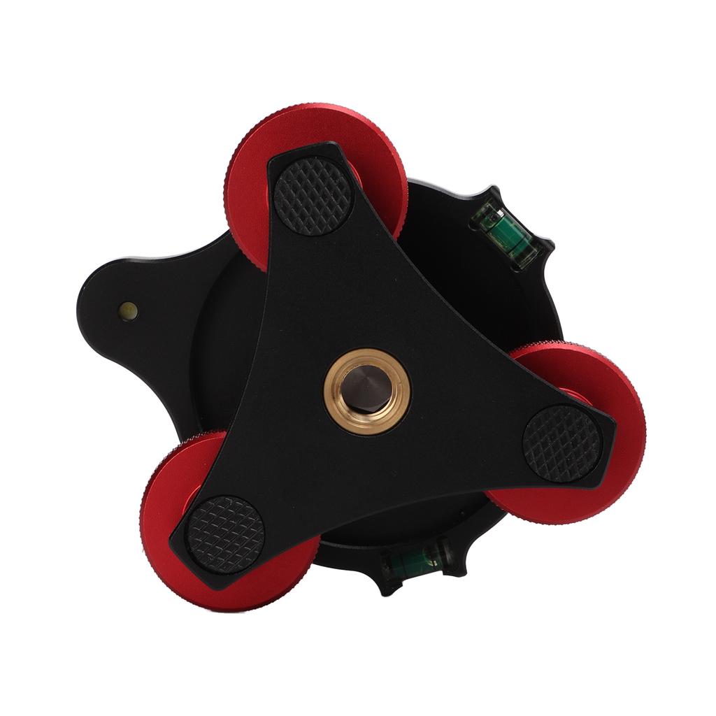 LP?64 Camera Tripod Ball Head Leveling Base Aluminum Triple Wheel Leveler Bubble Level