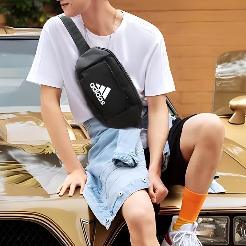 adidas Polyester Crossbody Bag, Fanny Pack Regular Unisex Black Adidas H30343