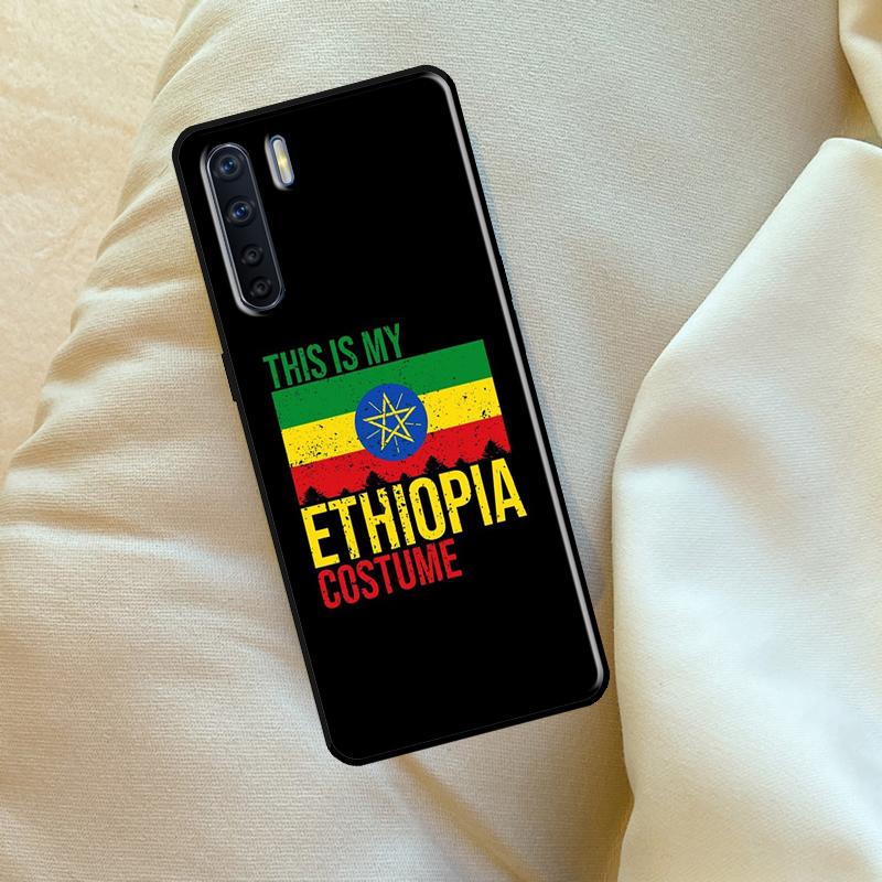 Cool Ethiopia Flag Case For Oppo A98 A78 A18 A38 A58 A5 A6 Pro A54 A74 A94 A17 A57 A80 A60 A40 A96 A76 A16 A15