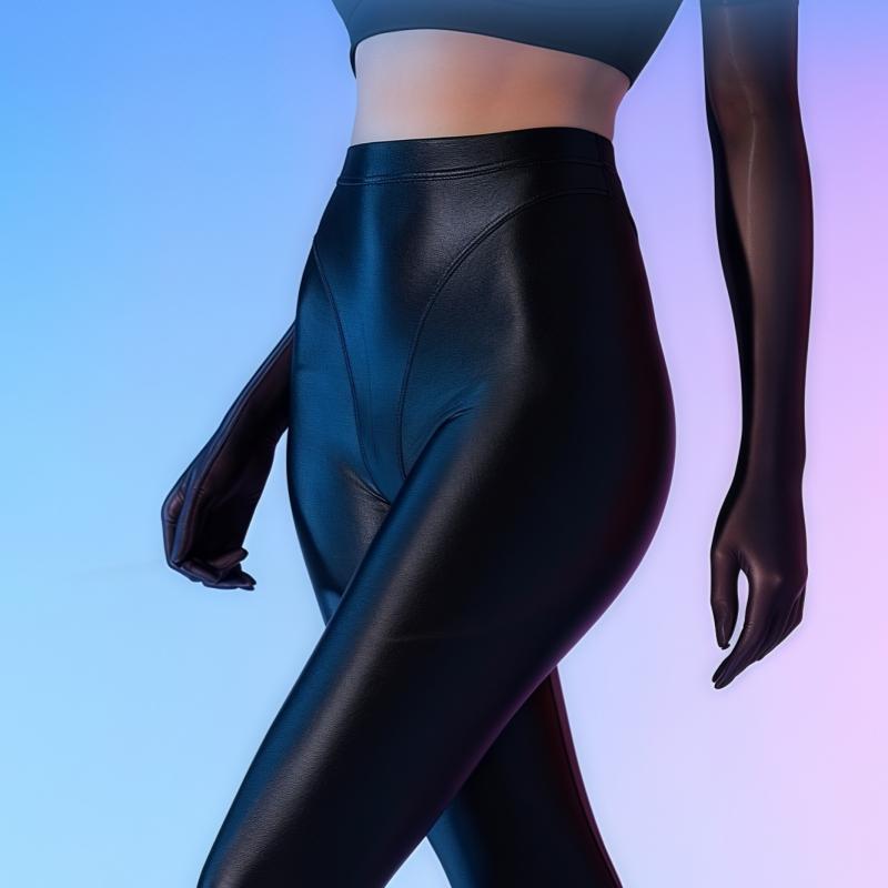 Stretchy Satin Foot Wraped Trousers 80D Glossy Shiny Shaping Pantyhose Women Sexy Skinny Yoga Leggings Hot Pole Dance Clubwear