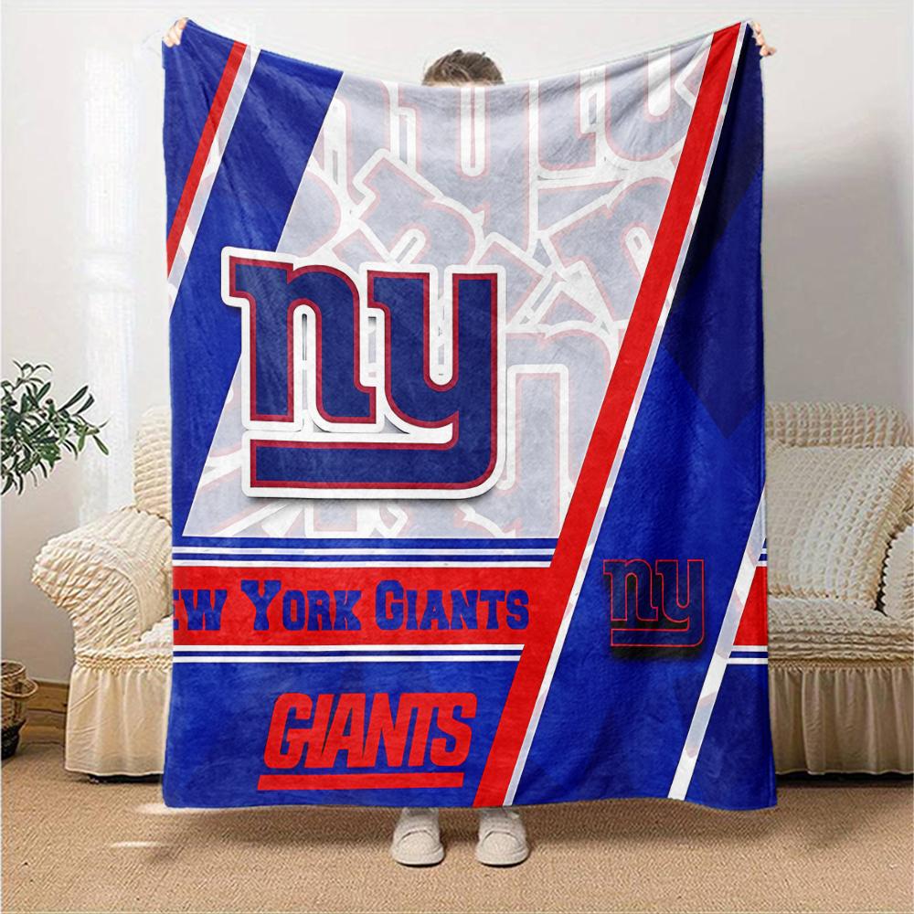 1pc Blanket - New York Giants logo Print Design,Lightweight Blanket for Sofa,Bed- Soft &Warm,Gift for All Seasons