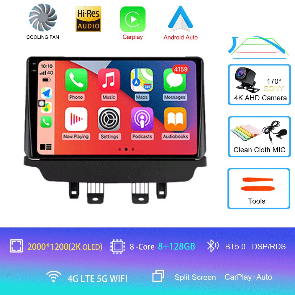 For Mazda CX-3 CX3 Mazda 2 DK 2014-2021 CarPlay IPS DSP Android 14 Car Radio GPS Multimedia Player Navigation 2000*1200P HU DVD