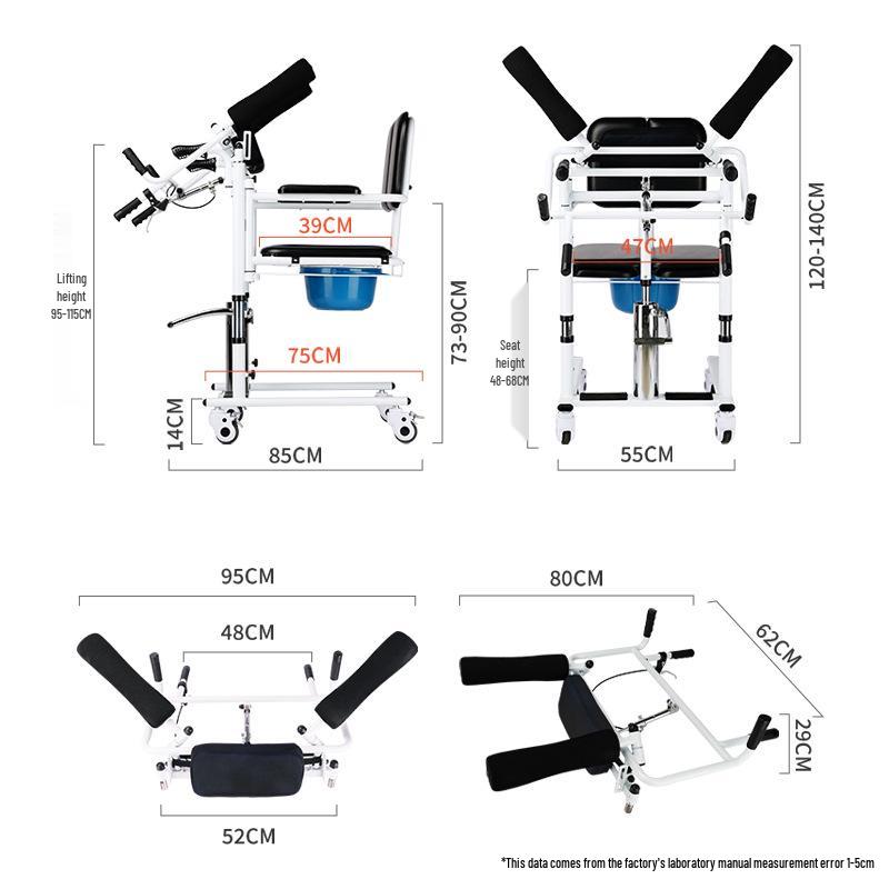 Hydraulic Lift Meal Table & Transfer Belt for Elderly and Bedridden Care