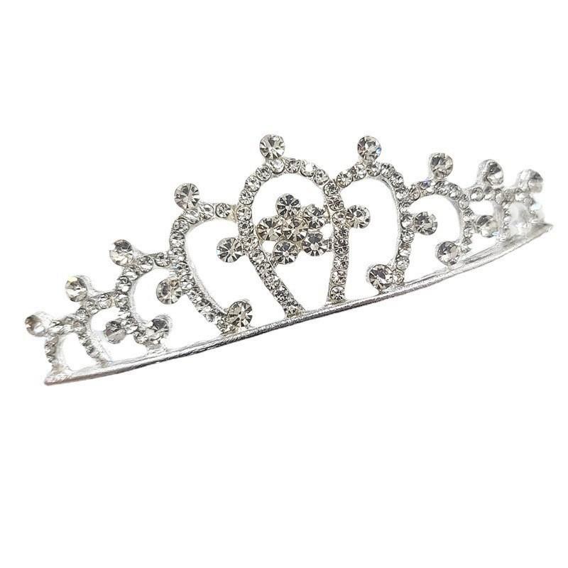 Exquisite Princess Crystal Tiara Crown Headband Children Girls Love Bride Prom Wedding Party Accessories Jewelry Gifts New 2024