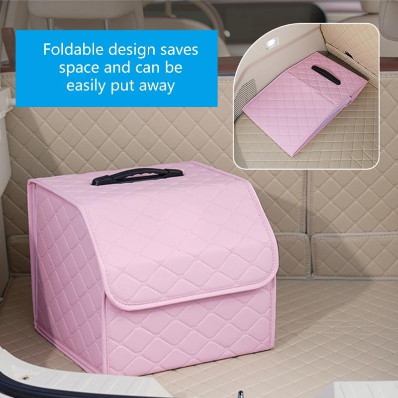 Compact Portable Car Trunk Organizers Foldable Car Trunk Storage Box Enhances Interior Vibrancy Boosts Trunk Tidiness
