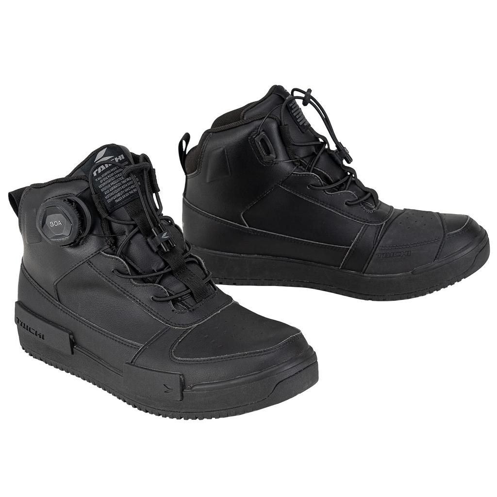 RS Taichi Motorcycle Riding Shoes, Waterproof, with Built-in Protector, BOA Dial, and Shift Guard, DRYMASTER Break Shoes RSS014 BLACK, Size 27.0cm