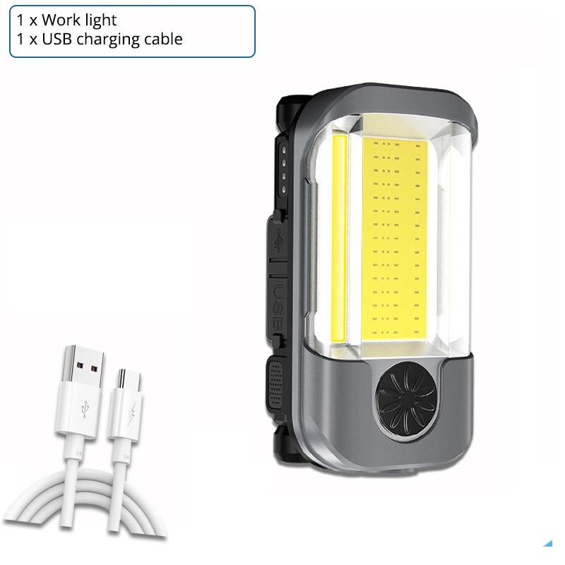 USB Rechargeable Powerful XPG+COB Work Light Car Garage Mechanic Lamp Flashlight Magnetic Torch Portable Emergency Lights