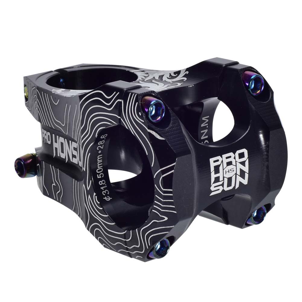 Attacco Manubrio MTB Colorato Lega CNC 31.8*45mm 0 Gradi Corto Attacco Manubrio Bicicletta Componenti Bicicletta
