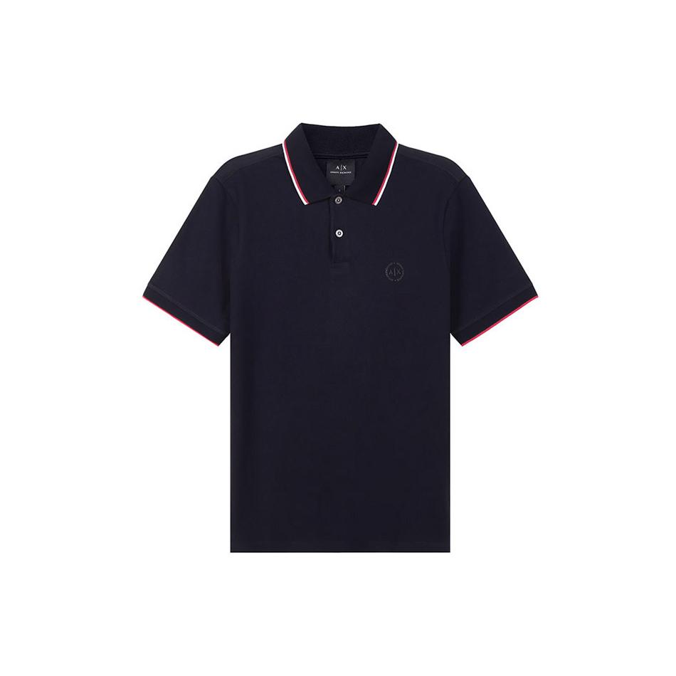 ARMANI EXCHANGE SS22 Polo Shirt Men's Marine Blue 8NZF75-Z8M5Z-1510