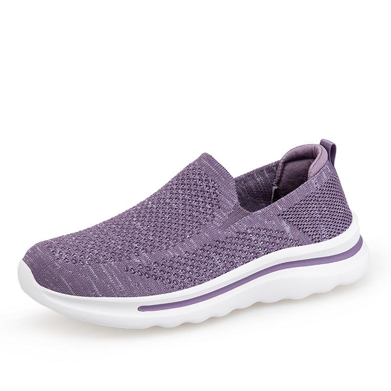 Old Beijing Breathable Mesh Slip-On Shoes for Elderly - Comfortable, Non-Slip, Soft Sole for Men and Women