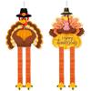 Dankzijviering Hangdecoratie met Kalkoen Uitschuifbare Armen en Benen voor Herfstfeest