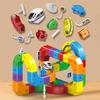 51/81/118Pcs/Set Magnetic Track Train Toy Kit Kids DIY Rail Building Gravity-Defying Electric Train Toy Toddlers Track Car Educational STEM