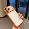 Luxury Transparent Phone Case For iPhone 17 Air 17Pro 17 Pro Max Plating Frame Lens Film Protection Anti-fall Hard Clear Cover