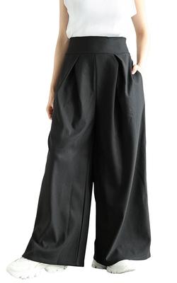 Gold Japan Plus Size Perfect for and Size 5L Women's Pants, Long, Wide, Tucked, Stretch, Stain-Resistant, Fall, Spring, Autumn, Winter, Summer, Black,