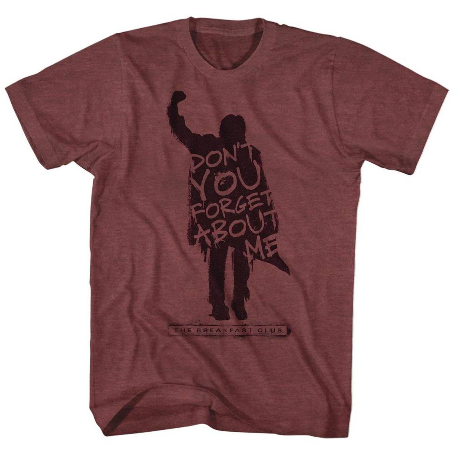 Breakfast Club Never Forget Maroon Heather Adult T-Shirt M