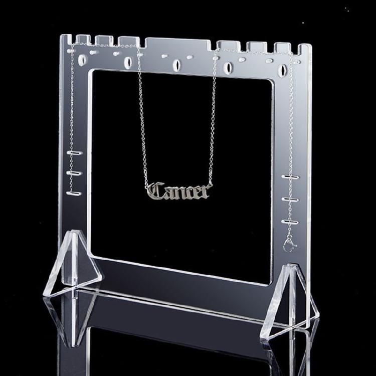 Professional Acrylic Jewelry Exhibition Stand Offering Clarity And Protective For Fashion Items