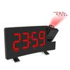 FM76-108 Band Radio Clock Digital 8 Inch LED Projector Projection Snooze Alarm Clock Radio Timer Backlight 3W Speakers Home