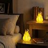3D Printed Flame Night Light with Effect for Bedroom Decor