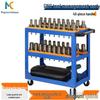 Industrial Grade CNC Machining Tool Cart: Three-Tier BT40 & HSK Tool Holder Cart