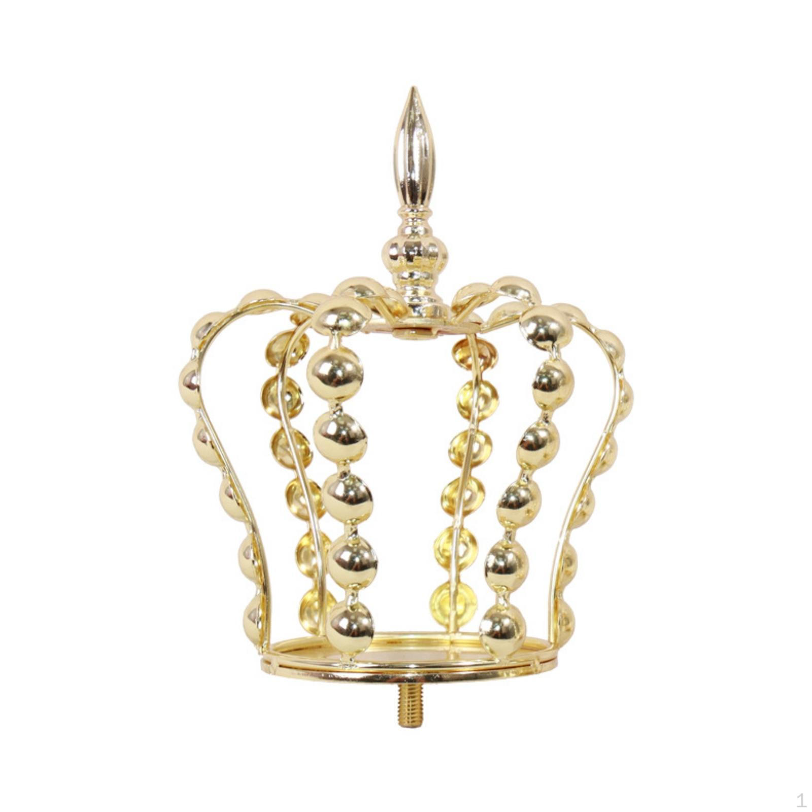 Metal Crown Electroplated Beaded Headpiece Curved Arches Male