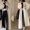 Japanischer Retro Langer Strick-Cardigan - 2023 Herbst/Winter Damen Lockerer Pullover-Mantel