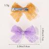40pcs/set Lace Lolita Bow Hairpin for Baby Girls New Sweet Random Color  Girls Cloth Hair Clips Hair Accessories Baby Barrette