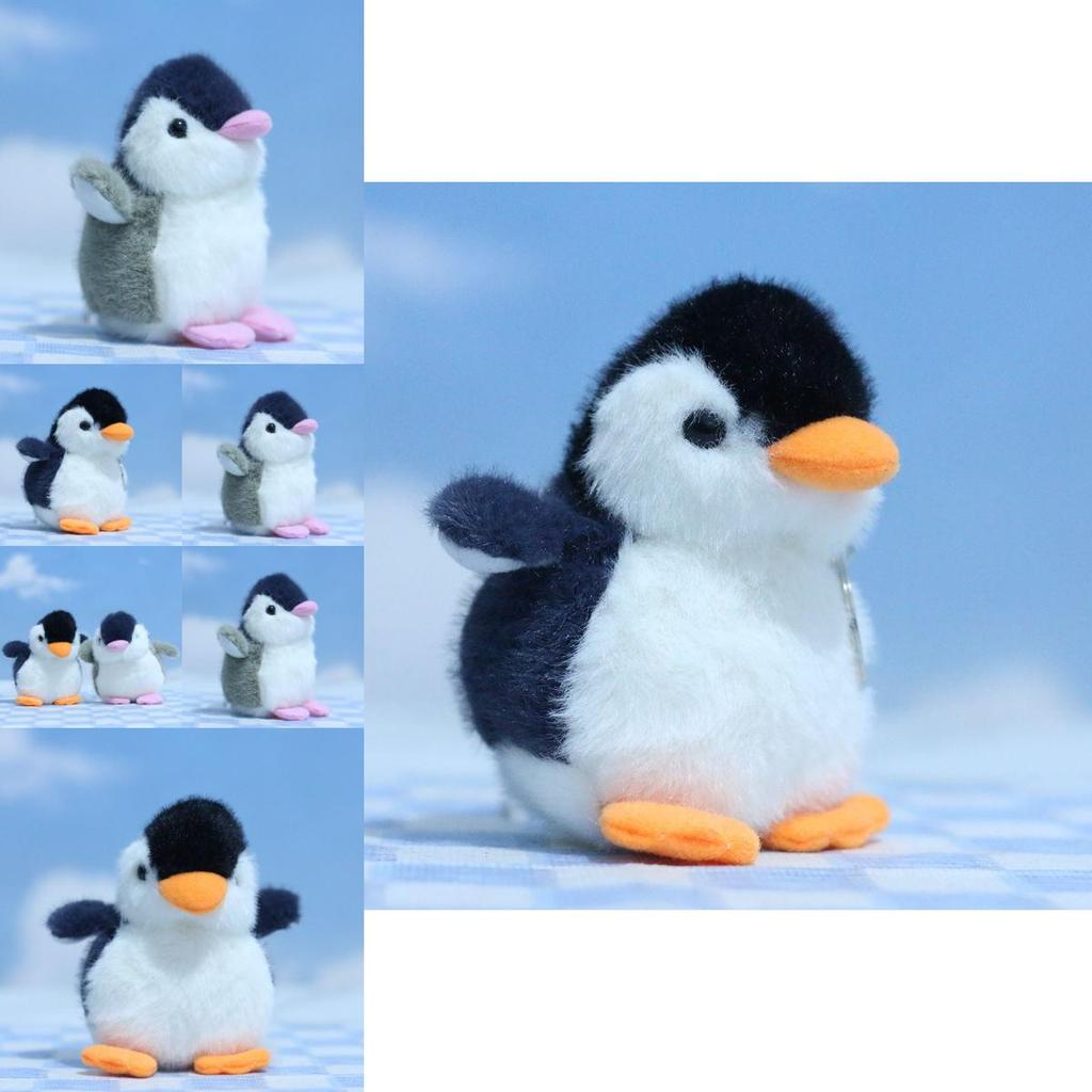 Delightful Penguin Plush Keychain Charming Animal Figurine Soft Stuffed Toy 10cm