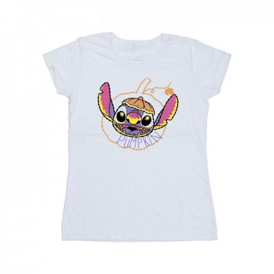 Womens/Ladies Pumpkin Head Cotton T-Shirt