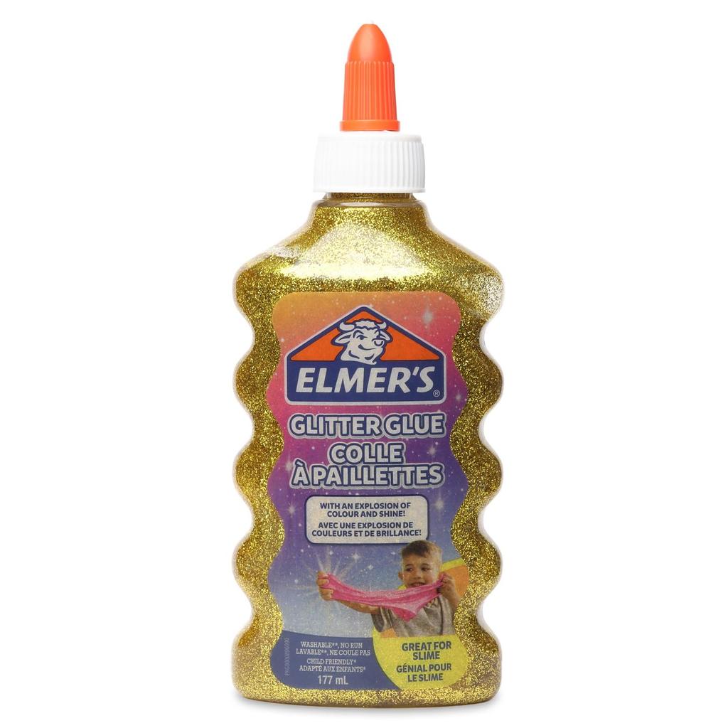 Glitter Glue Gold Liquid Glue 177ml Slime Multipurpose 2142246 ELMER'S