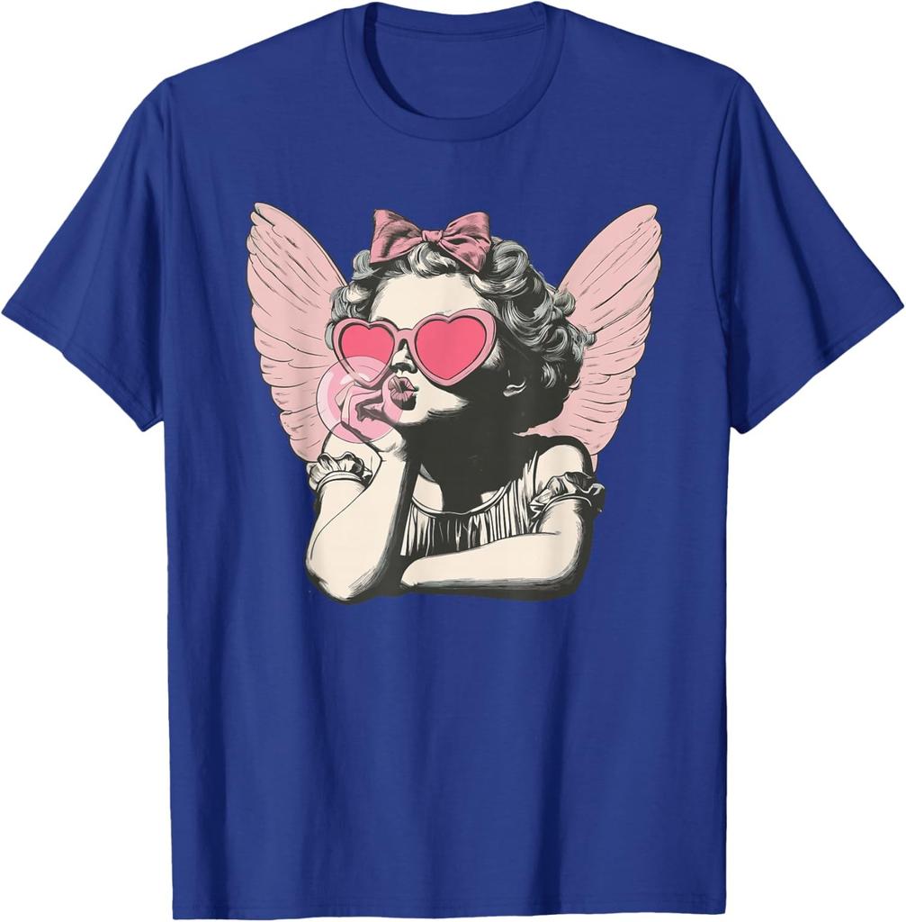 Cupid Valentine Day Cute Cupid Blowing Bubble Unisex T-Shirt