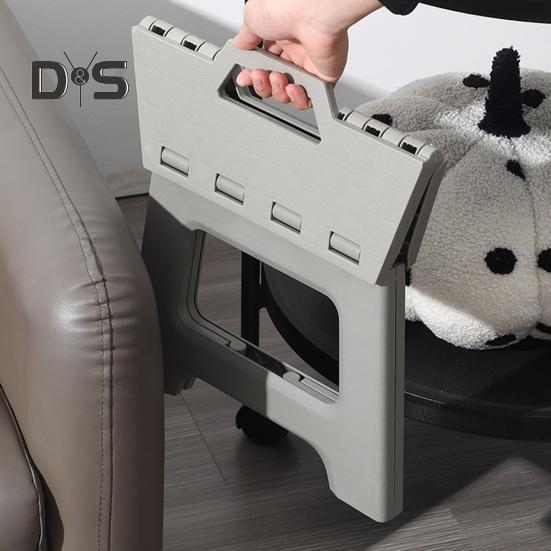 Складана лавка багатофункціональна підставка для ніг портативна подушка сидіння складна сходинка з безпечною ручкою для малюків та дітей похилого віку