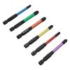 Slotted Cross Screwdriver Bits Rust Proof Set 65mm 6pcs Alloy Steel FPH1 FPH2 For Electrician For Socket Switch
