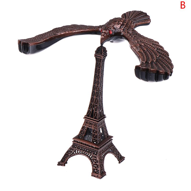 Alloy Tower Model Balance Eagle Bird Miniature Figurines Decompression Toy