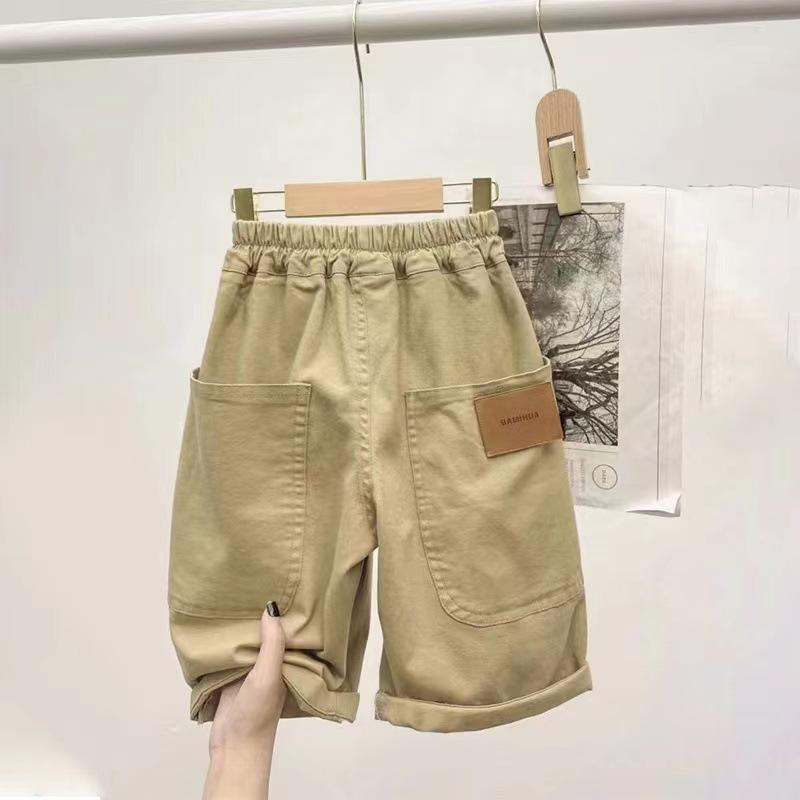 

Пять штанов в японском стиле, универсальные весенние детские штаны, трендовый минималистичный стиль Харадзюку, популярный ленивый стиль, большие размеры 160 хаки