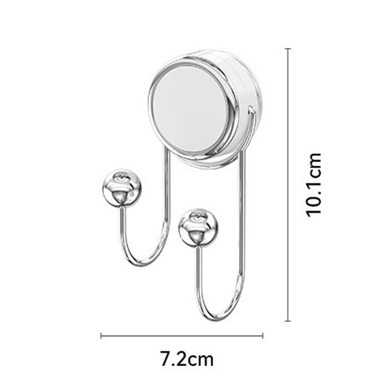 Multi-function Suction Cup Hooks No Punching Wall Hooks for Hanging Clothes Hat Towel Strong Load Bearing Bathroom Kitchen Hooks