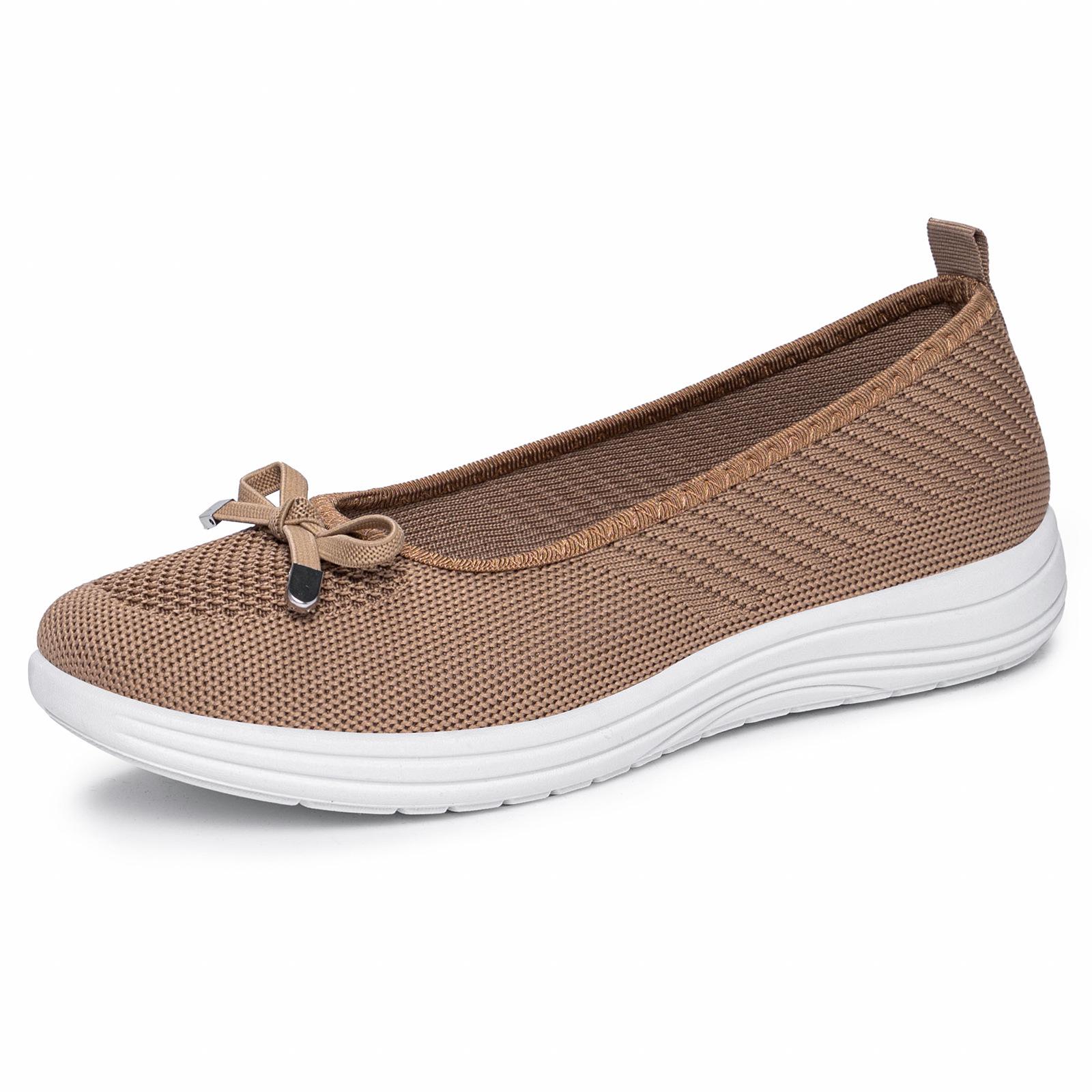 Women s Slip-on Soft Sole Breathable Flyknit Shoes for Spring/Summer 41