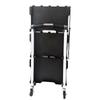 Durable Foldable Tool Cart Trolley for Outdoor Filming with Wheels & Storage Rack