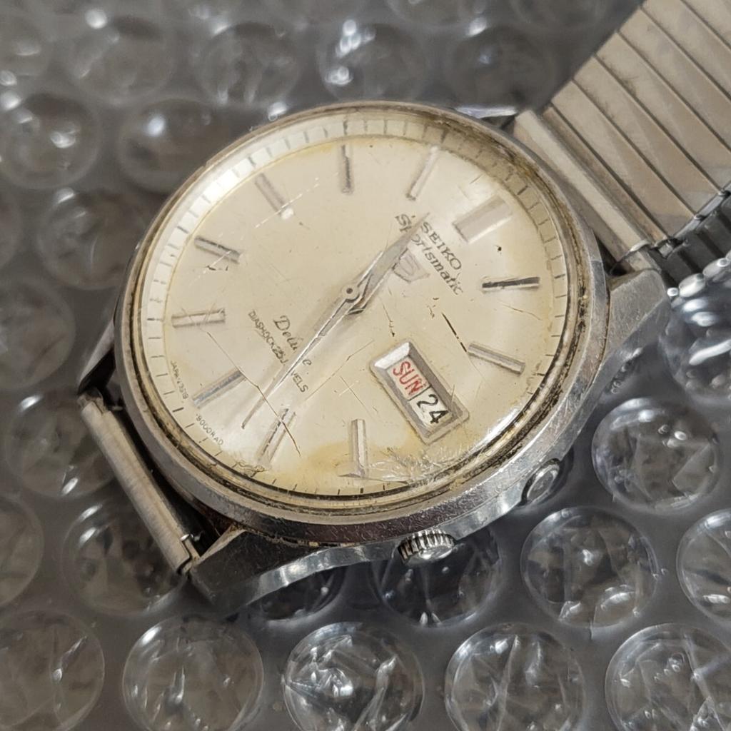SEIKO Sportsmatic 5 Deluxe Automatic Watch Vintage [Working Condition] Day-Date Men's - (Management Code K26Q)