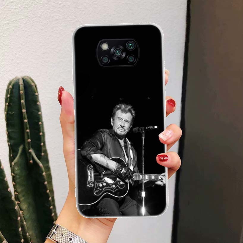 Johnny Hallyday Music For Xiaomi Poco X6 X3 Nfc X5 X4 F6 F5 Pro Phone Case X7 F4 Gt F3 F2 F1 M5S M4 M3 5G Fundas Coque