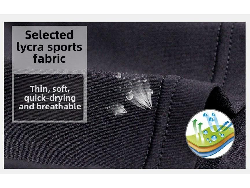 Pánské rychleschnoucí prodyšné kompresní kompresní punčochy - dlouhý rukáv s vysokým elastanem pro fotbal, basketbal a běh.