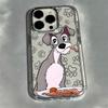 Cartoon Lady And The Tramp Phone Case For iPhone 17e 17 16 15 14 13 12 11 mini Pro Max X XR XSMAX Air Plus Transparent Cover
