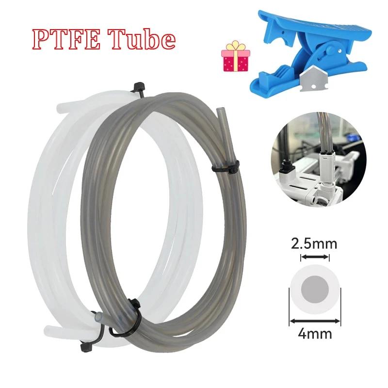 For Bambu Lab Ptfe Tube 2 5mm 4mm P1S P1P AMS A1 Mini 3D Printer Teflonto Pipe X1C Bambulab Ptfe Connector White Grey AMS LITE